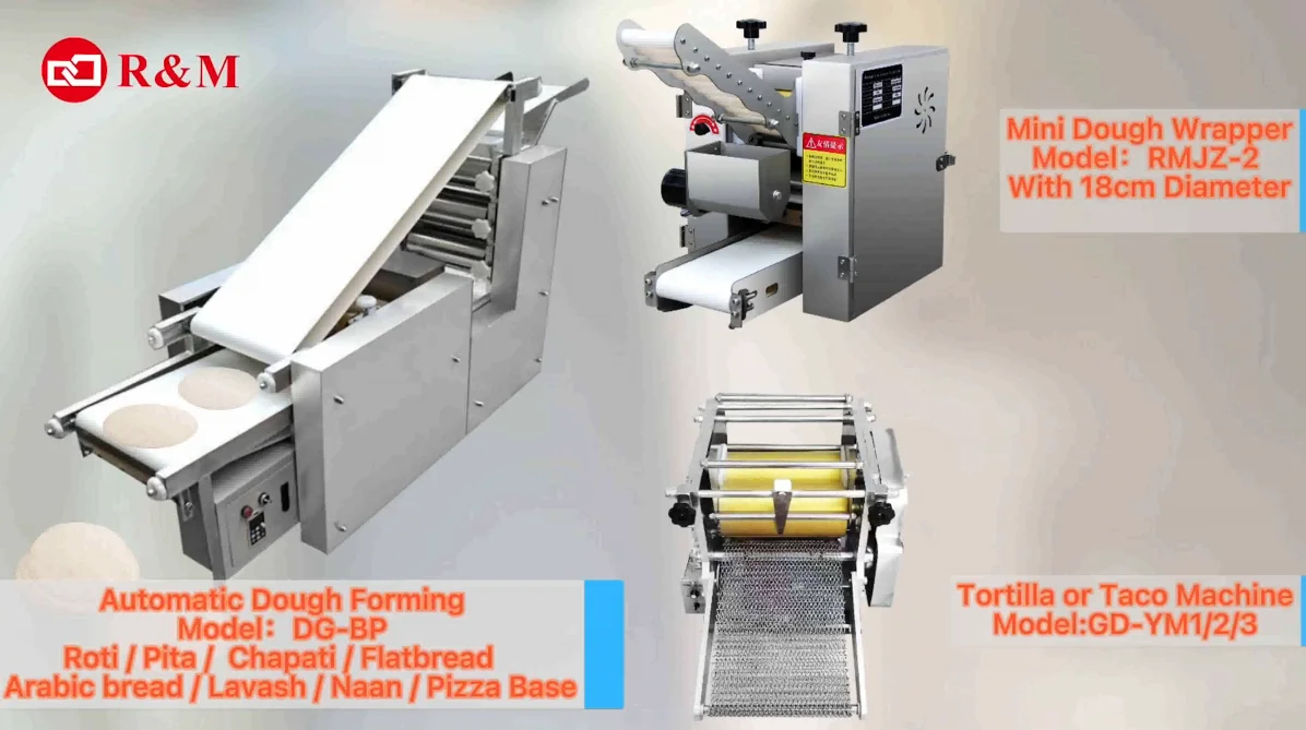 Automatic flat chapati lebanese roti lavash arabic pita bread maker making machine maker dough Forming machine