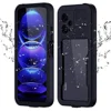 Clear + black