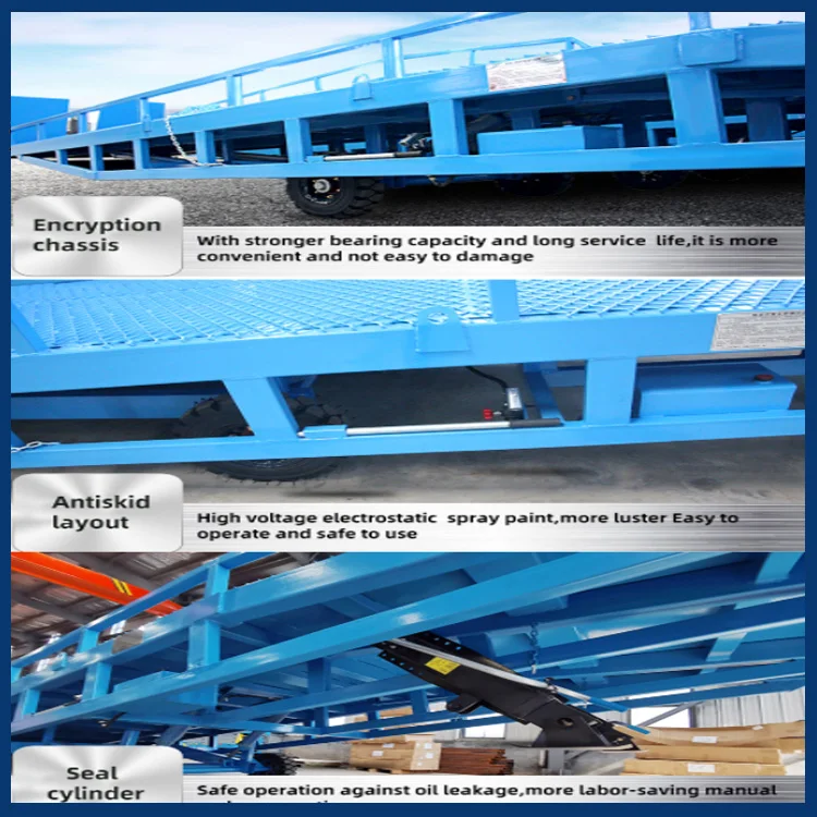 Mobile Hydraulic Container Loading And Unloading Platform Forklift Ramp ...