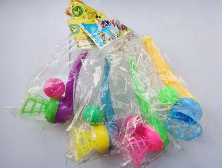 
Лидер продаж, 4 цвета, пластиковая выдувная трубка, игрушка с шариком для детей 