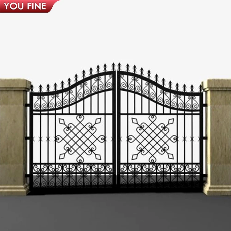 Wrought Iron Main Gates Designs Simple Gate Electric Sliding Driveway