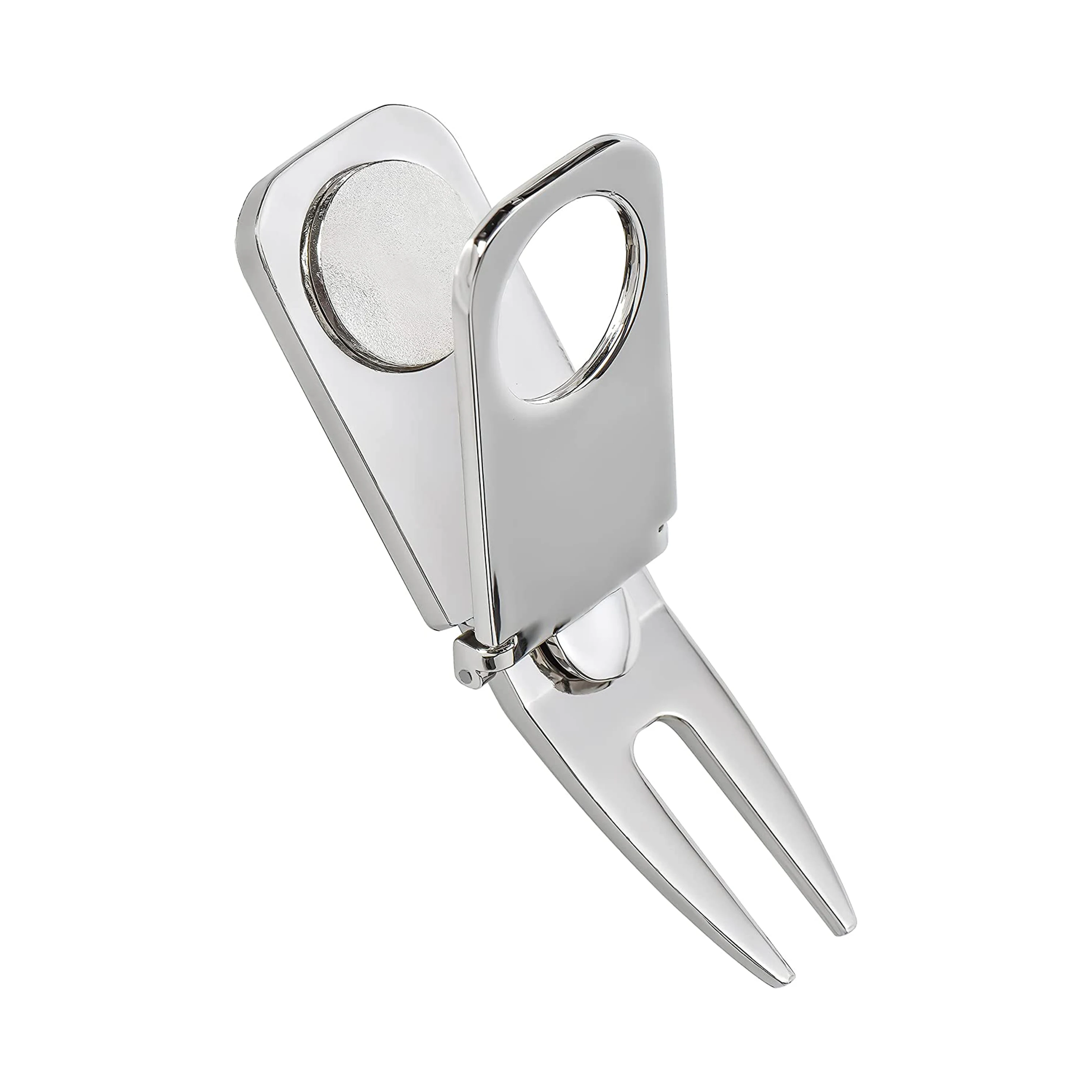 Custom Portable Foldable Golf Repair Stainless Steel Divot Tool Pitch