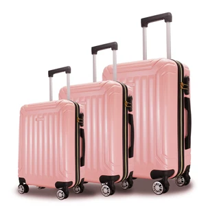 High Quality Scratch-Resistant Lightweight 4-Wheel Spinner Luggage Custom ABS Aluminum Trolley with Lock Opening