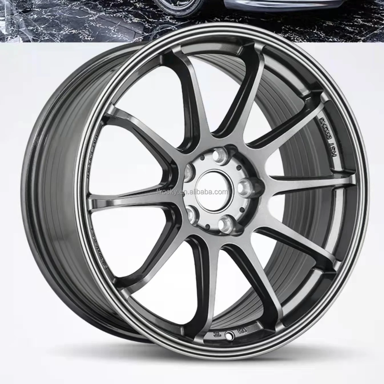 ワーク 18インチ シルバー 10スポークホイール 18インチ ワーク T5R 