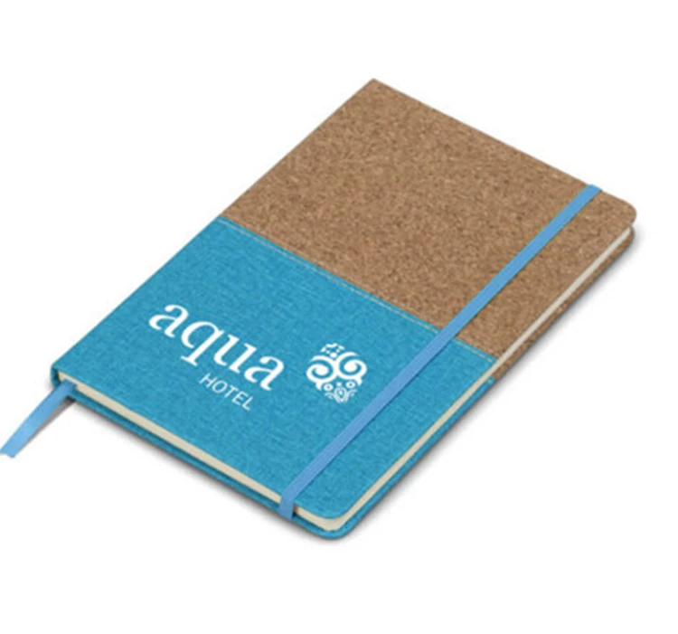 Custom Logo A5 Recycled Journal Hardcover Classmate Lined Paper Cork