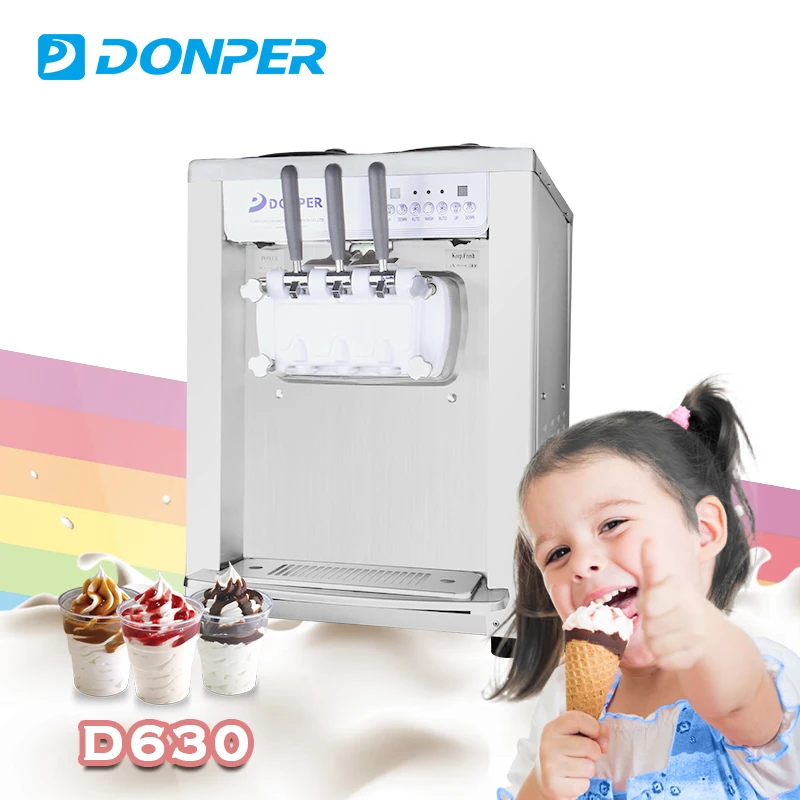 Donper soft ice cream making machine prices D630 Alibaba