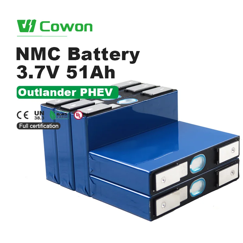 Wholesale 3.7V 51Ah Catl NMC Lithium Ion Prismatic Battery Cell for Electric Vehicle Outlander PHEV Battery