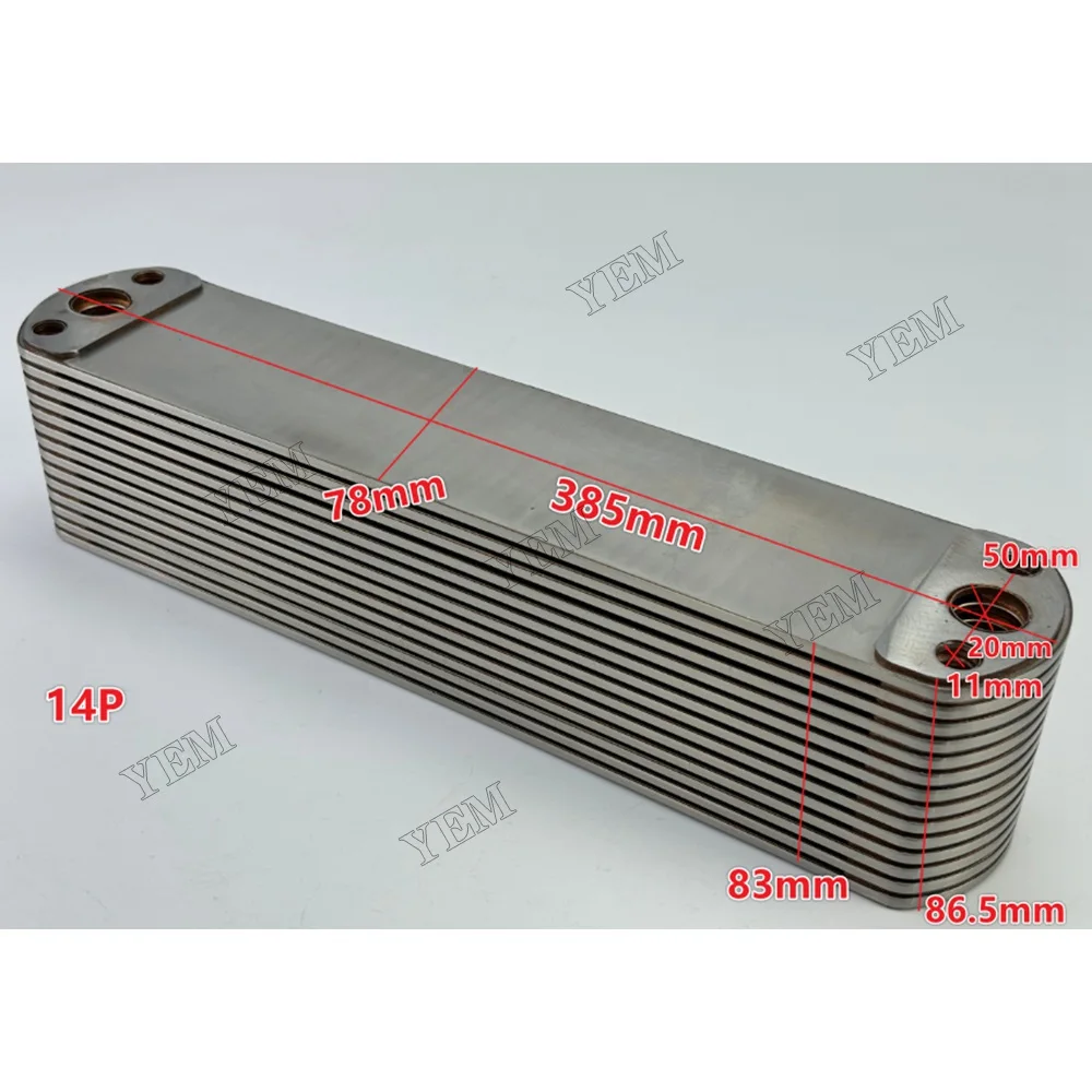 Oil Cooler Core 4965487 Fit for ISX15 Engine 2