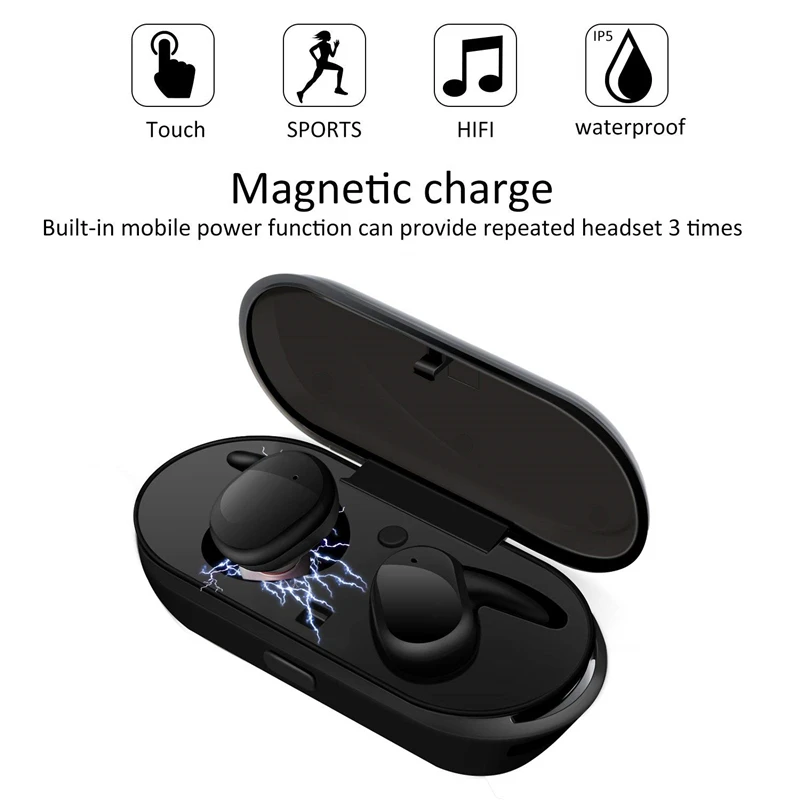 Y30 High Quality Wireless Earbuds Touch Control Headset In Ear Headset