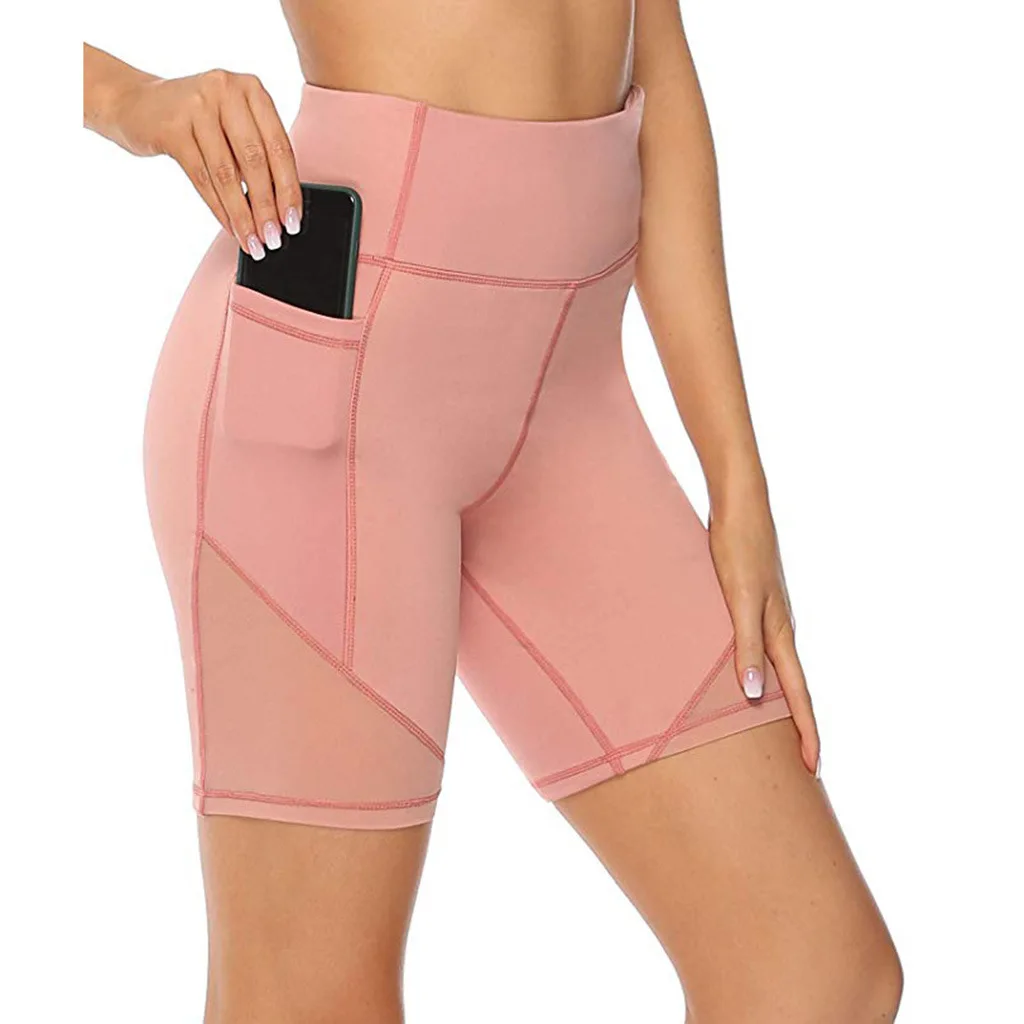 Fitness Yoga Pants Net Yarn Splicing 