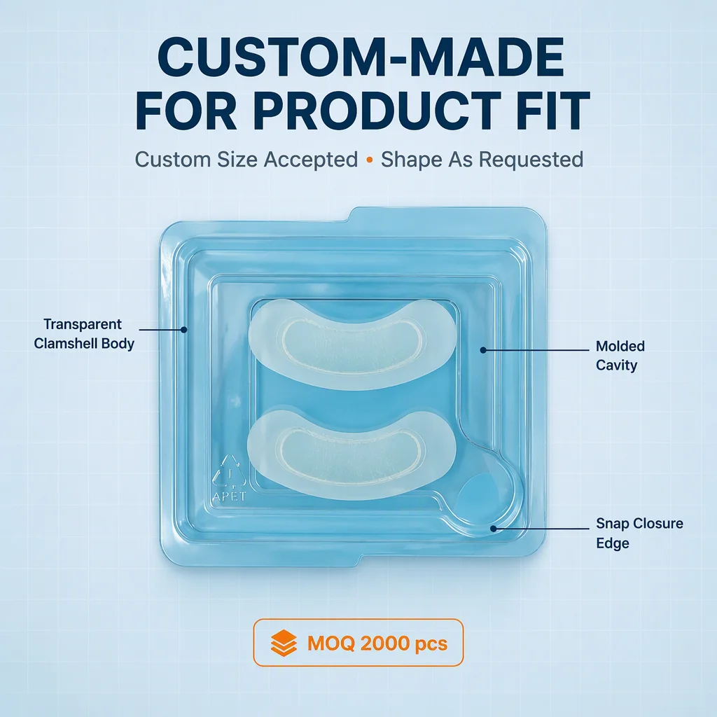 Thermoforming Tray for Cosmetic Instrument Custom Thermoformed Plastic Tray for Skin Booster