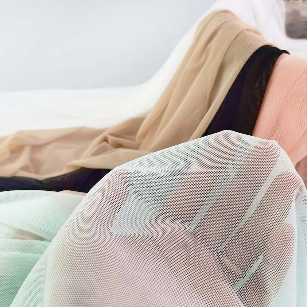Nylon Spandex Soft Touch 4 Ways Stretch Fabric for Lingerie