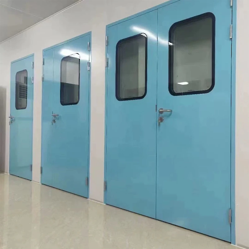 Cleanroom Door Steel Gate Door Panels Stainless Steel 304 Handles Frame ...