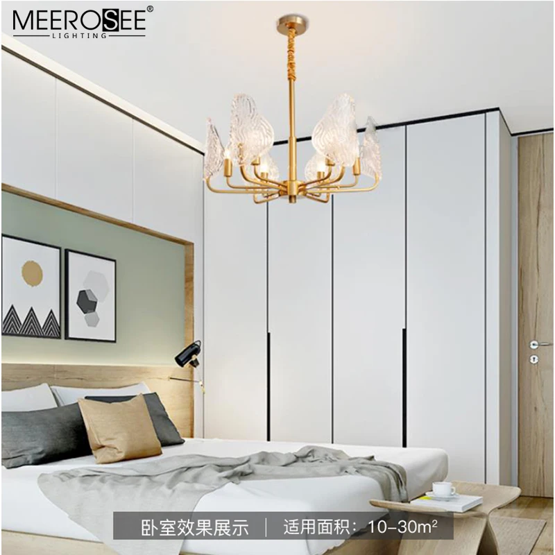Meerosee Contemporary style big hotel hanging Light elegant wedding lustre modern crystal luxury chandelier MD86710