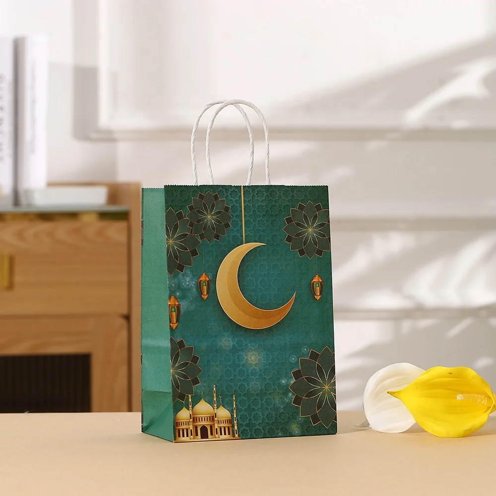 Eid Mubarak Reusable Gift Bags - 24PCS Non-Woven Party Bags With Handles, Ramadan Celebration Supplies, Multiple Colors & Sizes