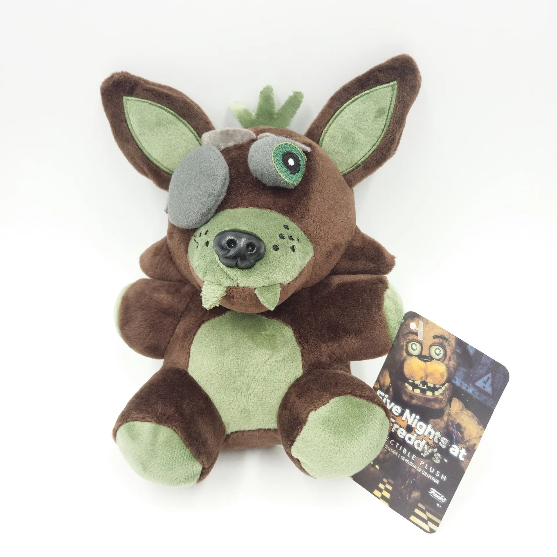 Five Nights At Freddys Phantom Foxy Green Brown Plush Stuffed Toy