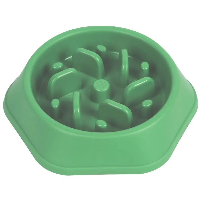 Бытовая круглая полипропиленовая Роскошная миска для домашних питомцев, миска для корма собак, портативная миска для собак под заказ, медленные кормушки