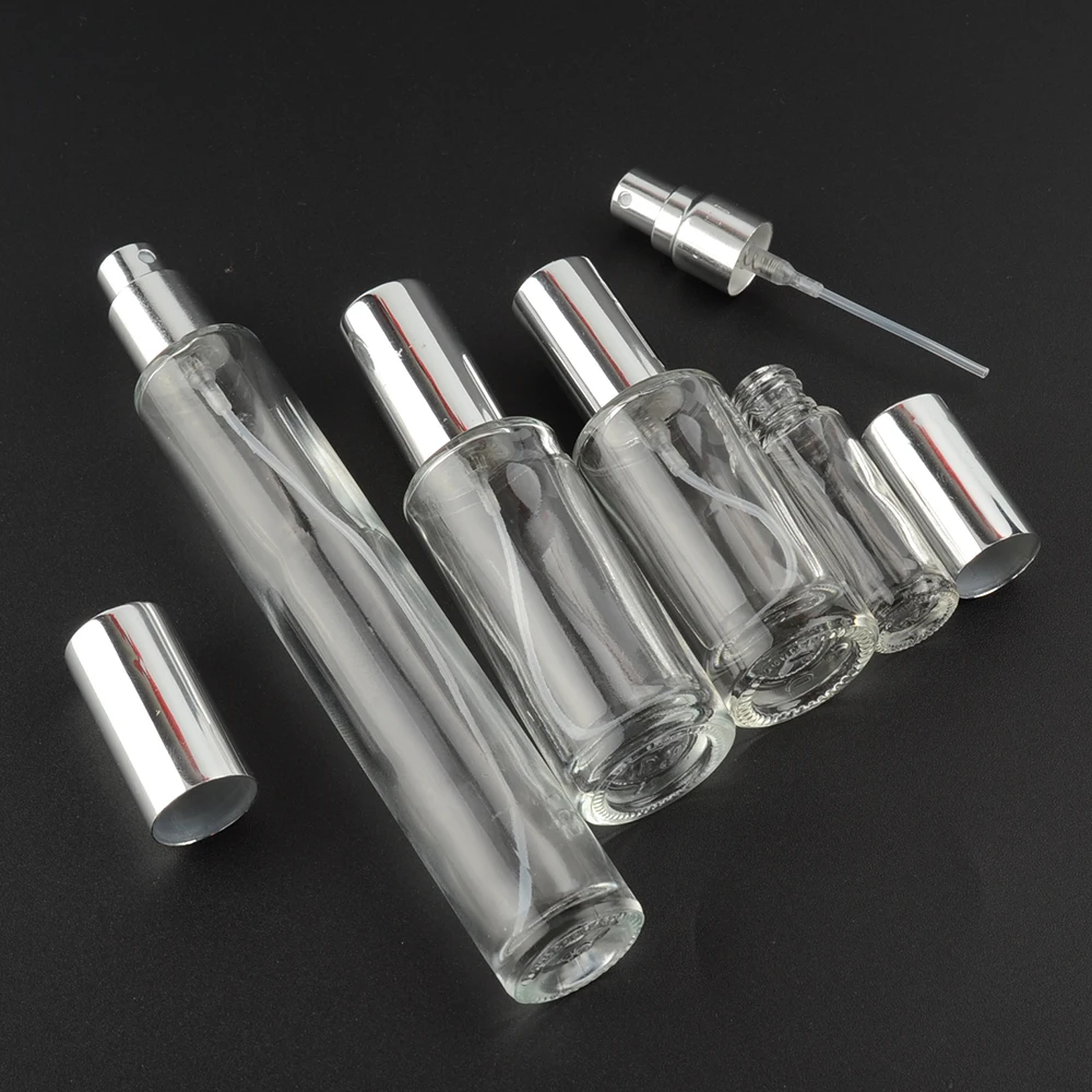 Conventional models clear perfume bottle spray glass bottle with sprayer pump