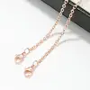 Cadena cruzada (oro rosa con cierre de silicona)