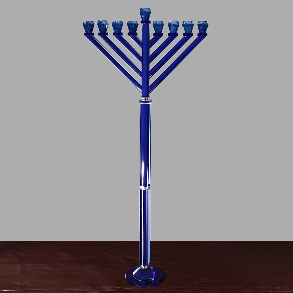 MH-1664 crystal Menorah Chanukah hanukka подсвечник