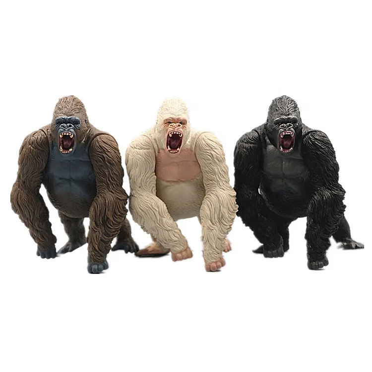 Simulation Big Orangutan Chimpanzee Animals Model Action Figures Collection Kids Toy Desktop Ornaments