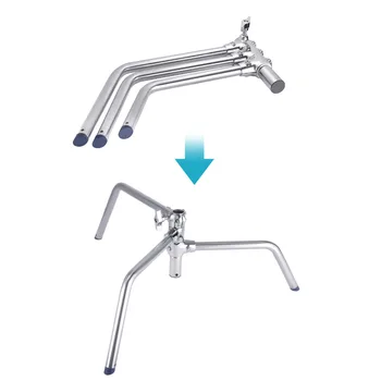 Neewer Stainless Steel Heavy Duty C-Stand 5-10 Feet/1.5-3 Meters Adjustable Photographic Sturdy Tripod for Reflectors Softboxes detail image