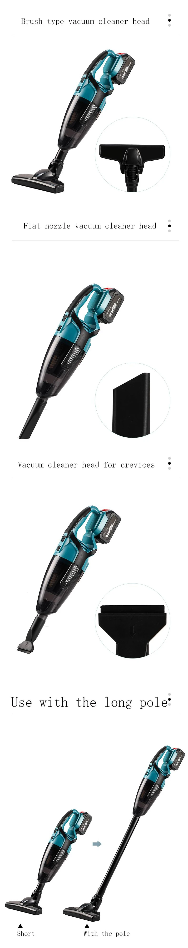 Wireless Handheld Vacuum Cleaner Rechargeable Lithium Battery Vacuum Cleaner, tool only