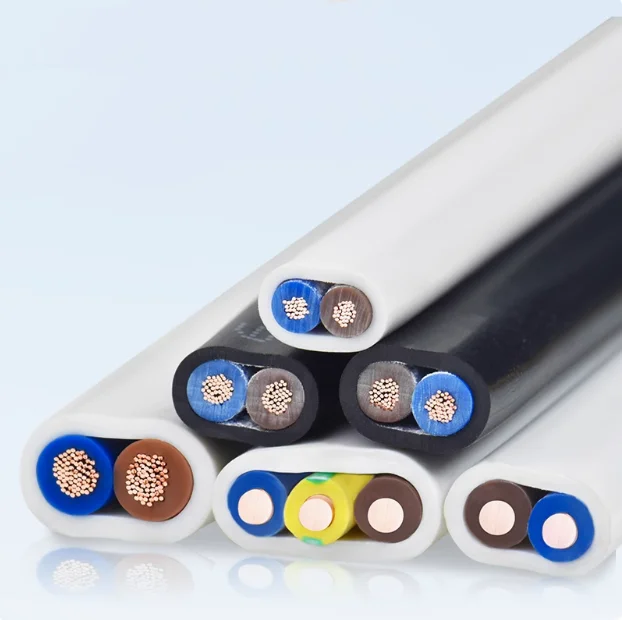 BVVB  flat cable  china wholesaler 2 core 2.5mm 4mm 6mm 10mm 16mm  copper elaetrical wire for house wiring 300/500V