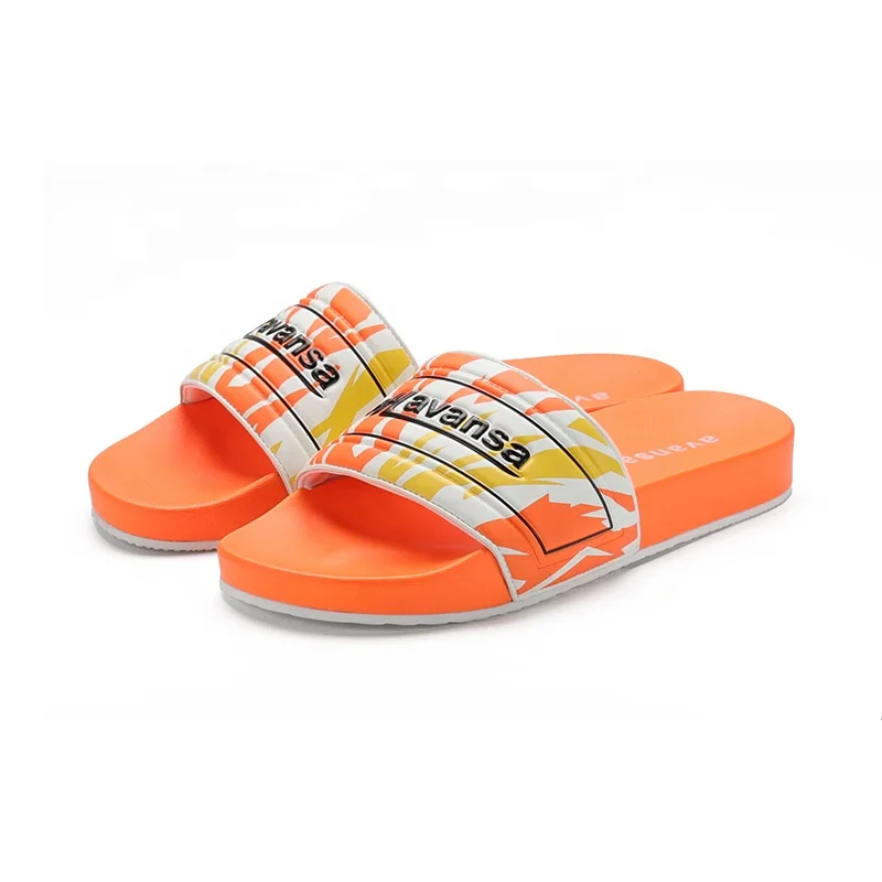 Henghao Custom Slide Mulit-Color Memory Foam Anti Slip Dust-Proof Materials Summer Beach Custom Logo House Slipper Flip-Flops