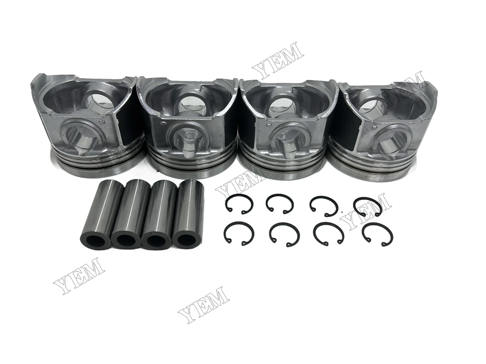V3800 Engine Rebuild Kit With Gasket Kit Engine Valves Bearings Set for Kubota 4