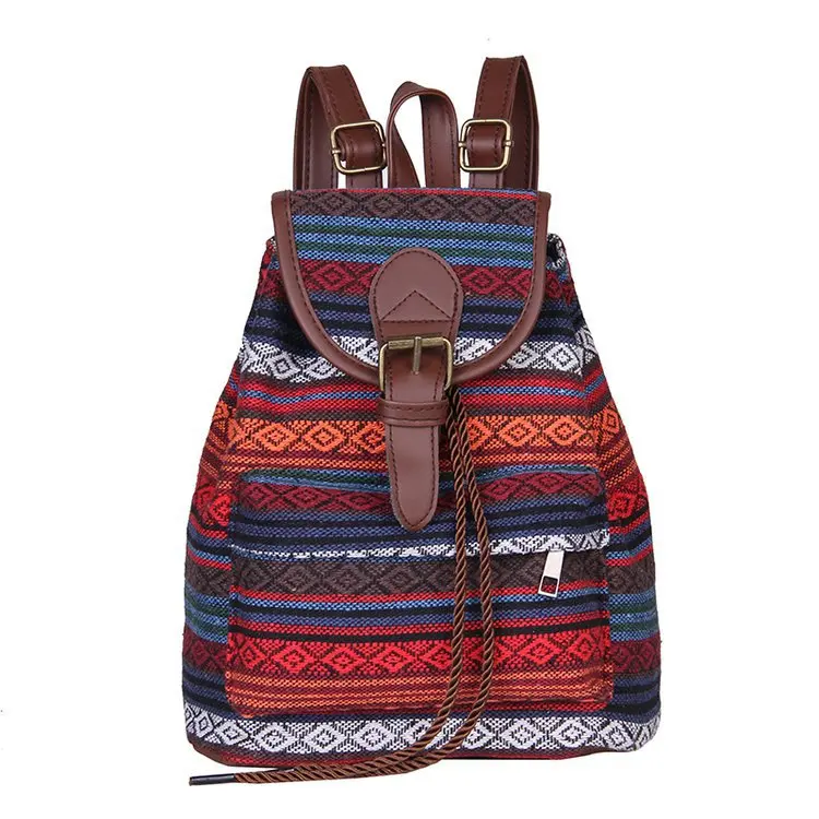 ethnic mini backpack One of a Kind messenger bag 1pc Ethnic Style Embroidered Small