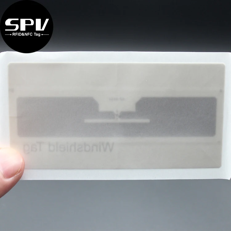 Customized RFID Tag Tamper Proof UHF Car Label Vehicle Windshield Sticker UCODE Windscreen Label