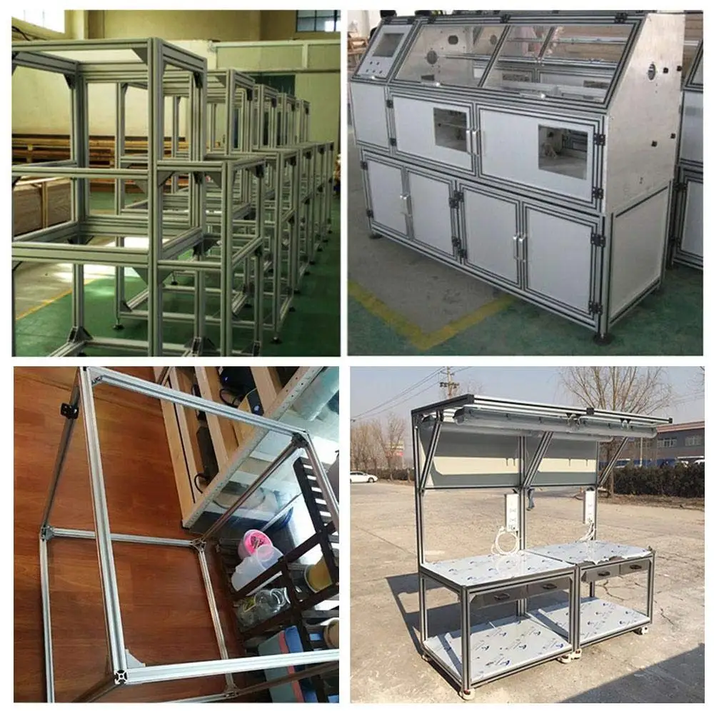 product 8080 industrial aluminum extruded profile 8080w heavy duty aluminum alloy frame customized processing-6