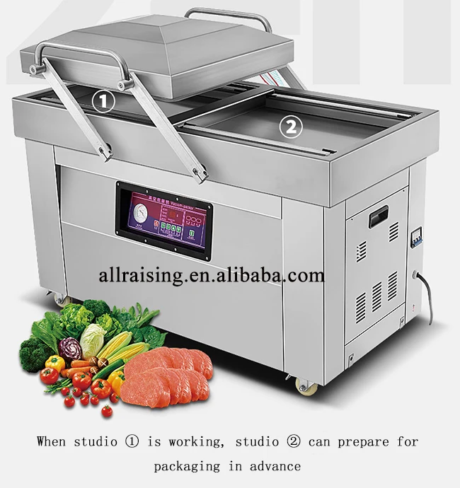 Double Vacuum Sealing Packing Chamber Machine Vegetable Vacuum Packing Machine