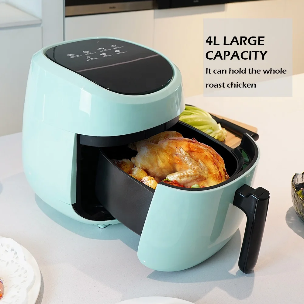 Hot Sale Power off Memory Function Oil Free Touch Screen Air Fryers 4L