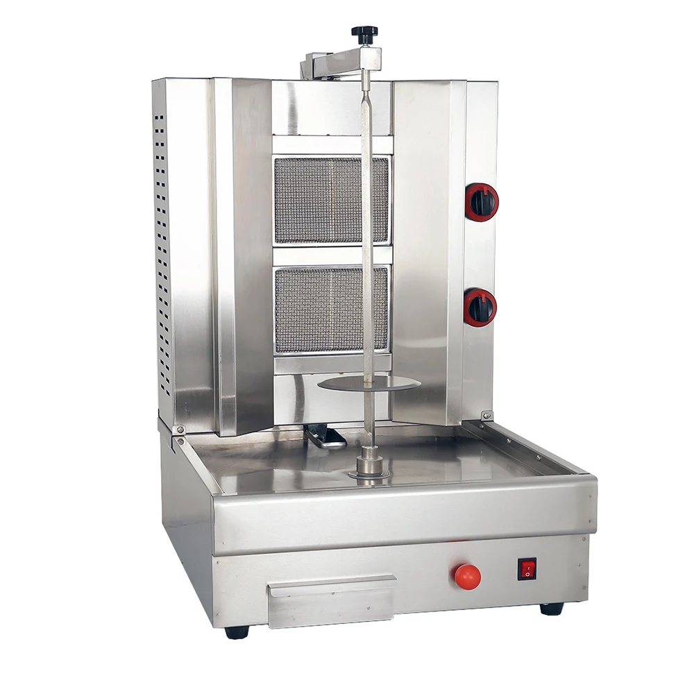 2 burner kebab machine shawarma grill machine commercial gas Shawarma Machine for sale