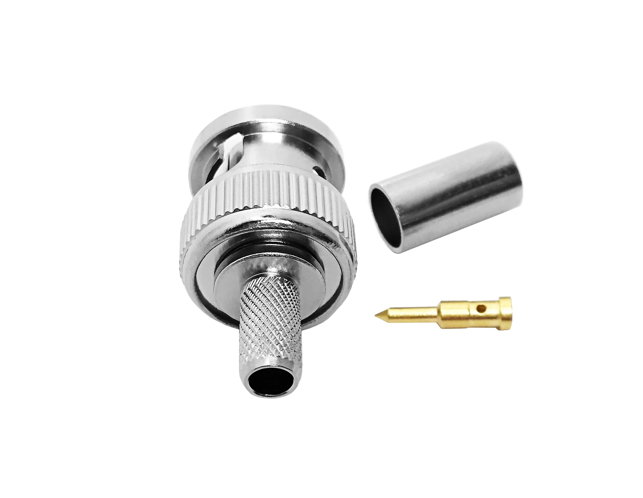BNC type connector rf coaxial bnc male crimp rg58 rg142 cable connector supplier