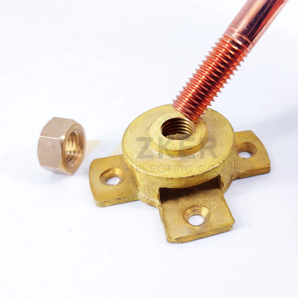 Franklin Air Terminal Rod Pararrayos Copper Lightning Rod Protection System for Building Thunder Arrester Price