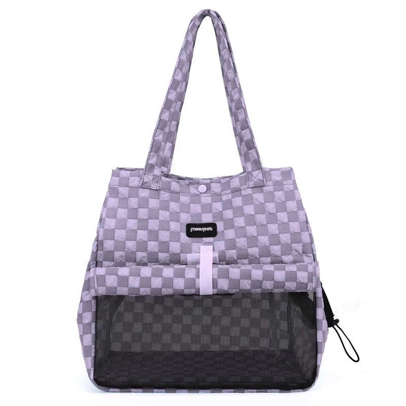 Factory-direct cat Carrier Portable Pet Bag Compact Hand-held/shoulder Tote Breathable Outdoor cat Backpack Head-out Option