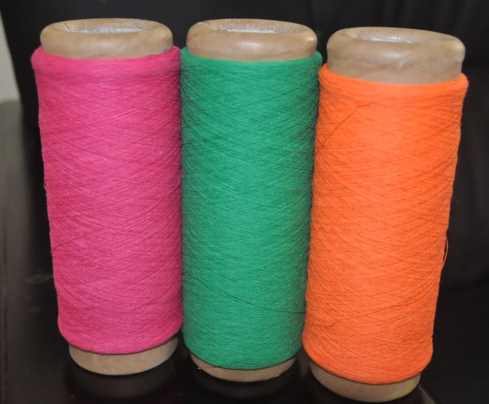 121 Open End Eco Friendly Recycled Cotton Yarn Waste Textile Yarn Polyester Cotton Recycle Tshirt Yarn for Knitting