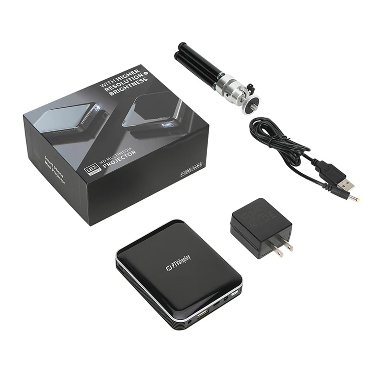 Popular Trending Multimedia Linux System P6 Mini Projector Full Hd Adjust Len Play Phone Mirroring Portable Projector P6