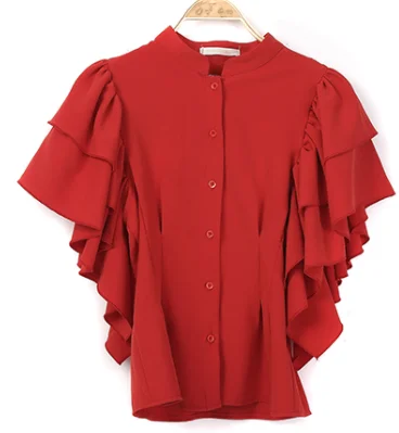 red formal tops for ladies