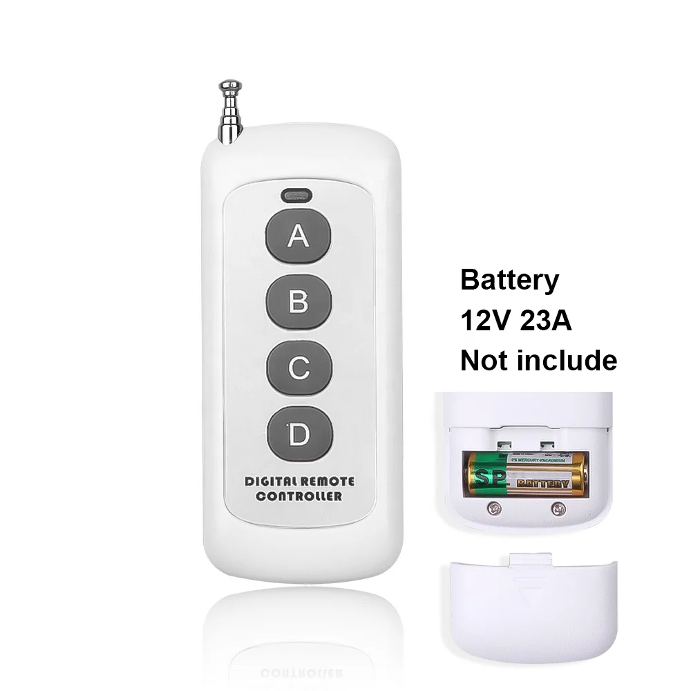Wireless  Remote Control Switch Garage Door  Remote Switch 4 Button Silicone Remote Control Handheld Transmitter PT224 EV152
