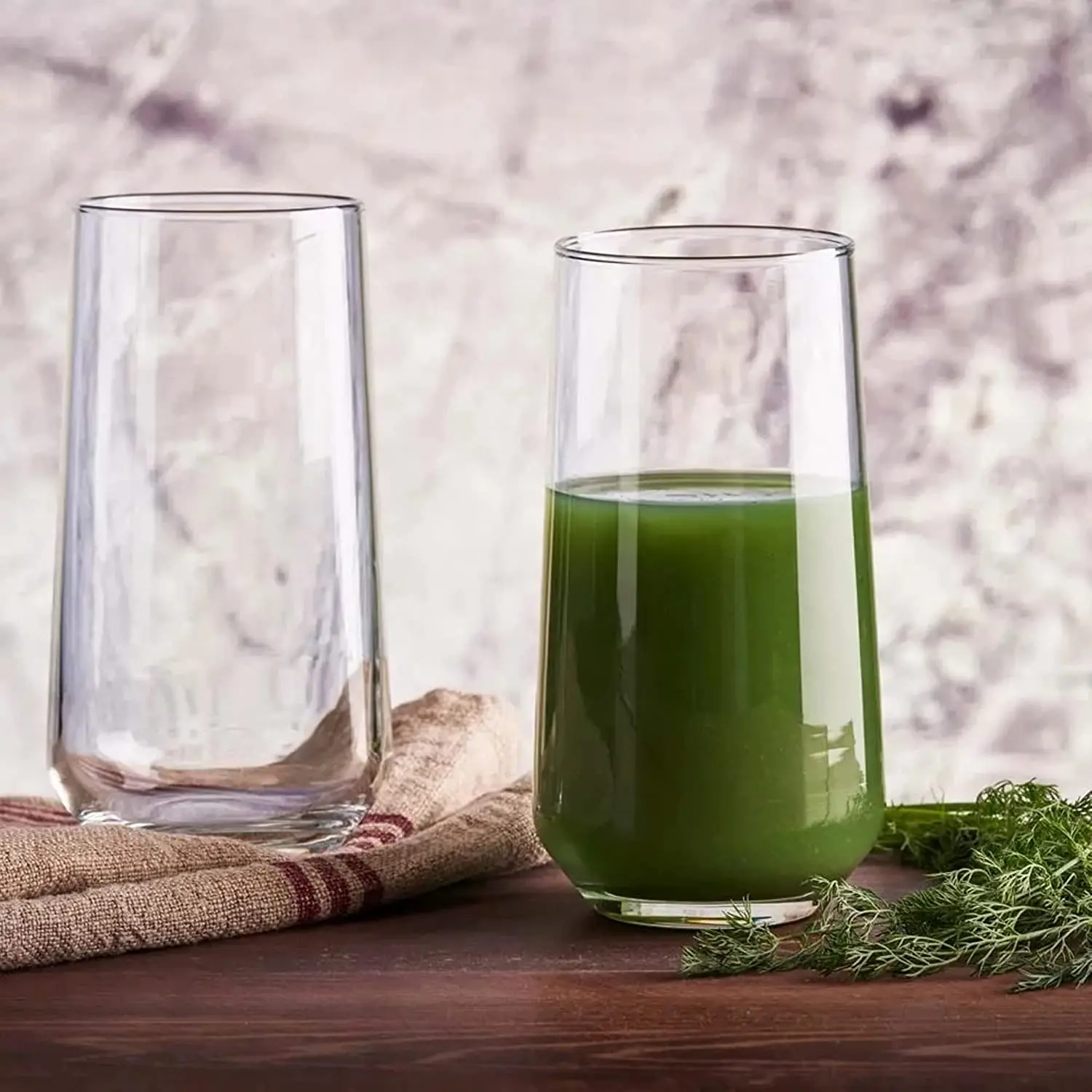 Leadfree Clear Drinking Glasses 15.9 Oz Premium Highball Glasses Tall