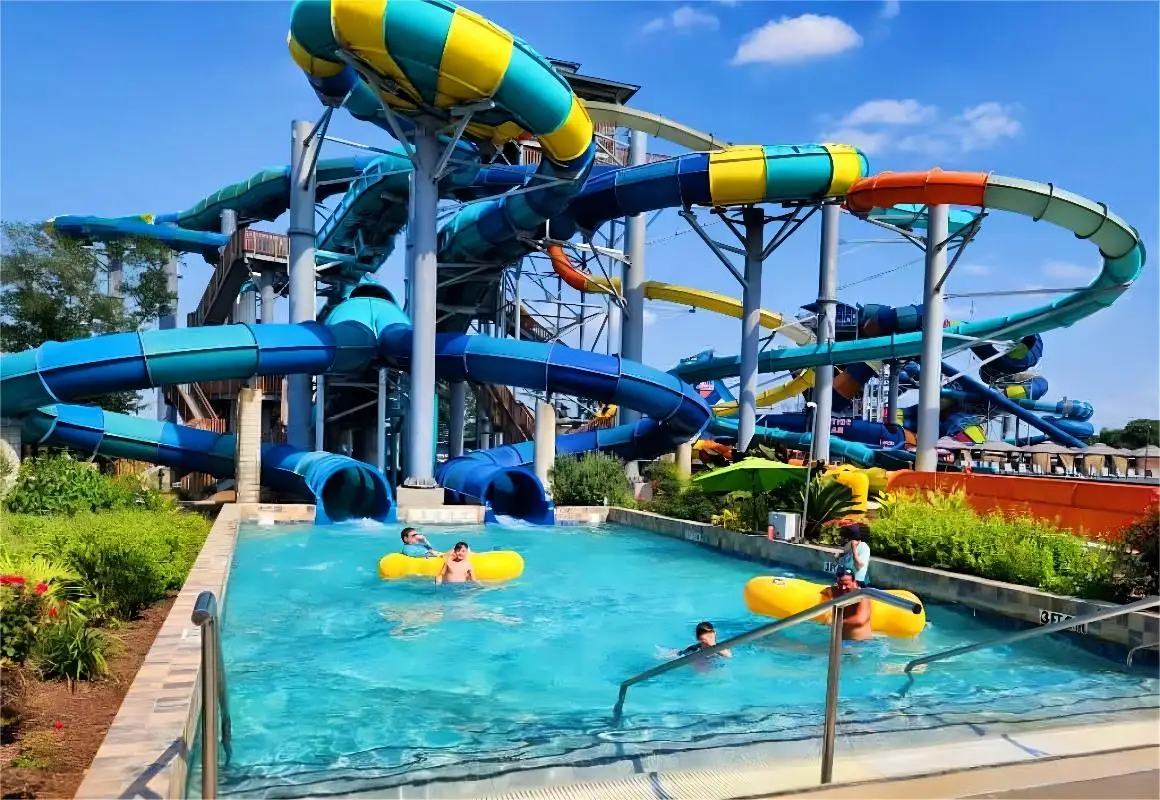 Commercial Fiberglass Water Park Slide with 12 Months Warranty and 100-500kg Max Capacity for Outdoor Fun