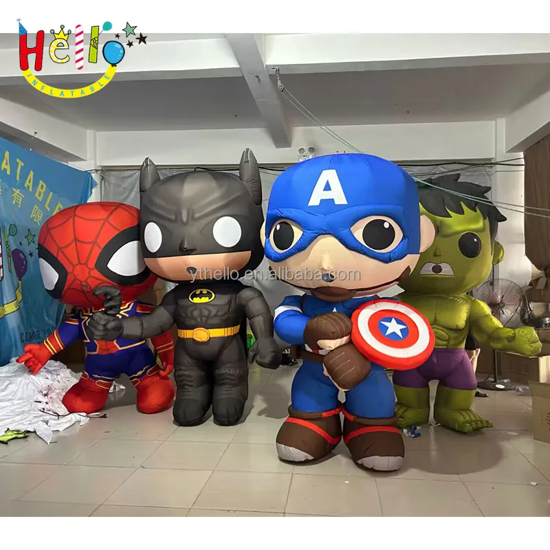 Parade Performance Inflatable Walking Cartoon Character Costume Inflatable Hero Costume