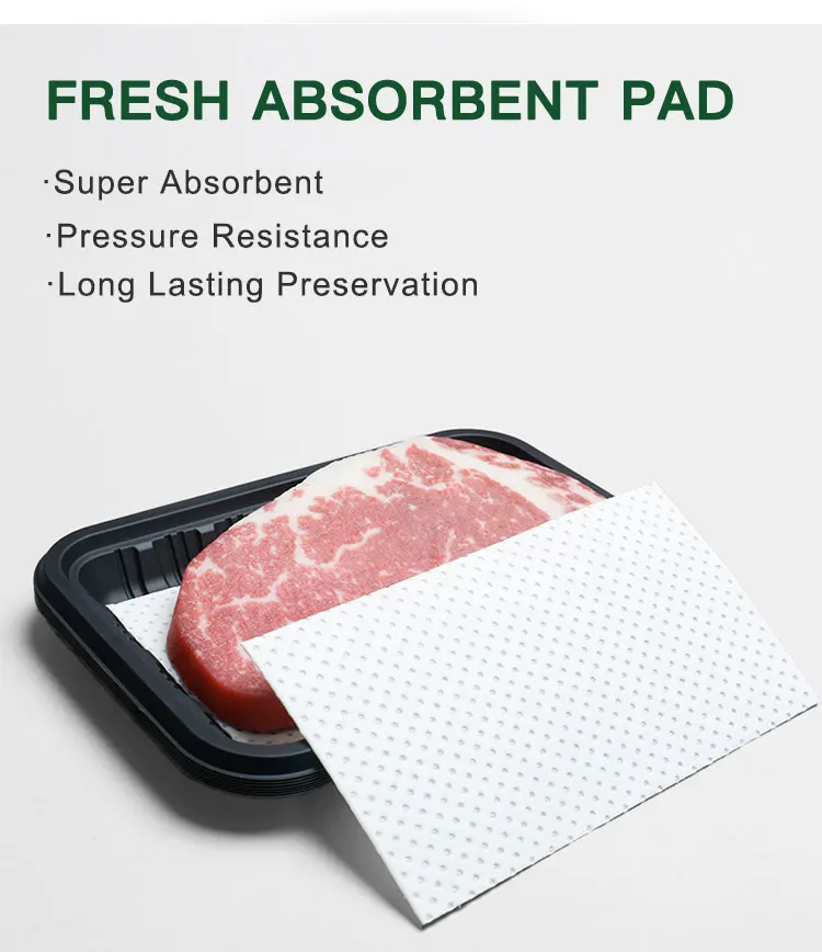 Oem Logo Disposable Moisture Absorb Poultry Fish Meat Tray Packaging