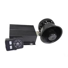 100W Multifunctional Control Speaker Horn Vehicle Car Electronic Siren Controller with Loudspeaker Alarms Buzzers Sirens