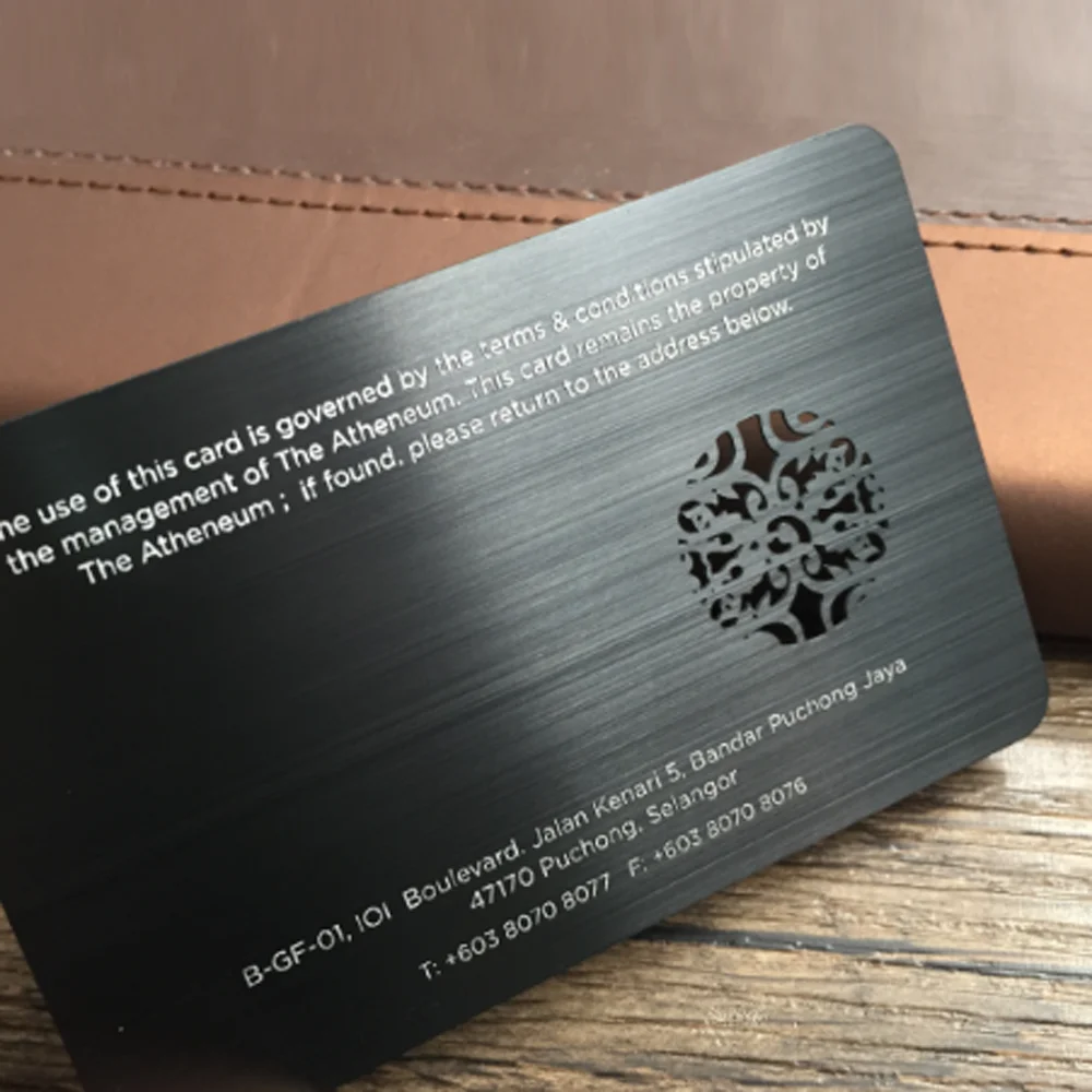 Oem Professional Stainless Steel Laser Cut Metal Nfc Cards 215/216 Chips  Matt Black Metal Business Card With Id Number - Buy Stainless Steel Laser  Cut Metal Nfc Cards,Nfc Cards 215/216 Chips Matt
