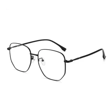 2025  Inspired Retro Metal Art Polygonal Eyeglass Frames for Men Women Internet Celebrity Bareface Style New Same